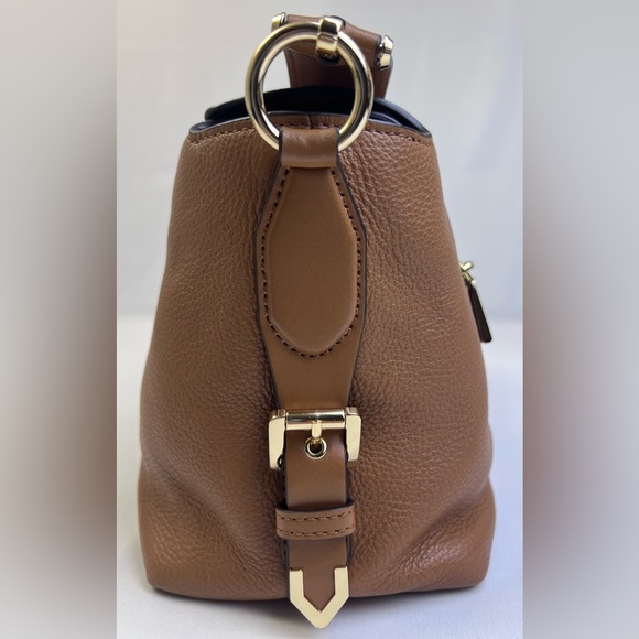 Michael Kors Brooke Pebble Leather Satchel - Picture 10 of 16